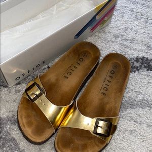 Gold Office Sandals